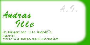 andras ille business card